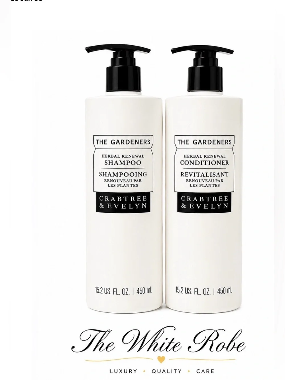 SHAMPOO & CONDITIONER THE GARDENERS HERBAL CRABTREE & EVELYN